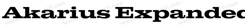 Akarius ExpandedBold字体转换
